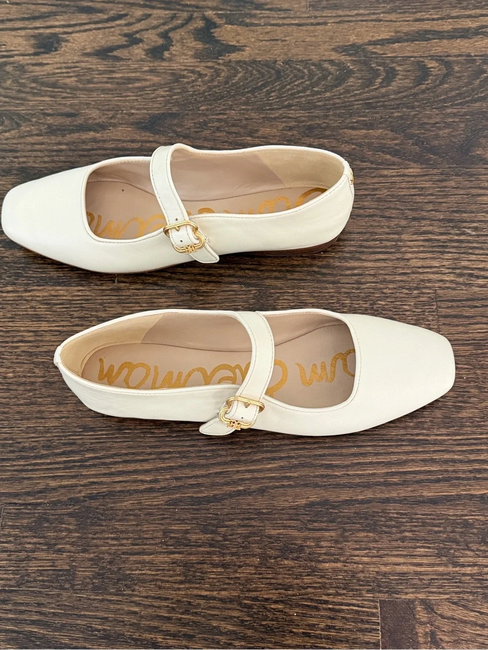 Sam Edelman Michaela Mary Jane Flats with Gold Buckles